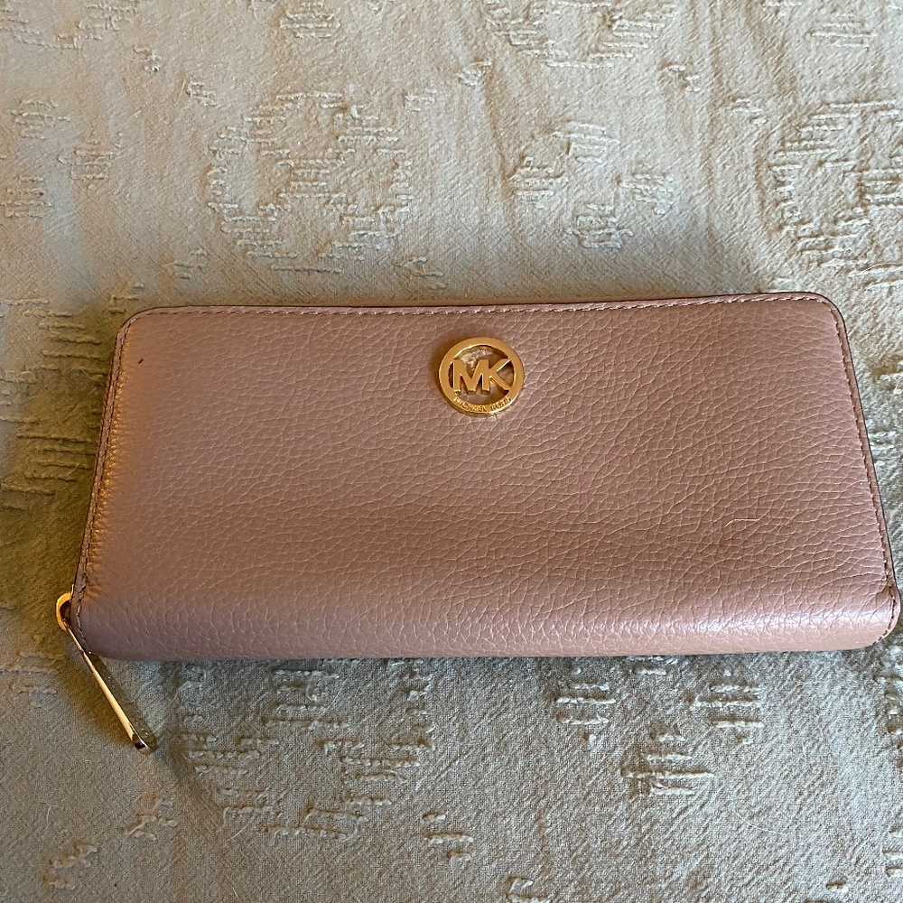 MK zip around wallet